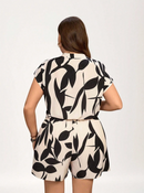 Macacão Curto Estampado