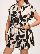 Macacão Curto Estampado