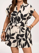 Macacão Curto Estampado