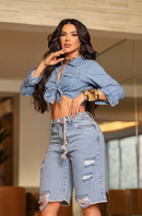 Bermuda jeans moderna