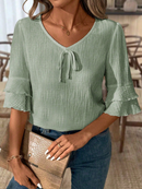 Blusa detalhe em babado