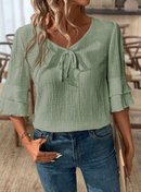 Blusa detalhe em babado