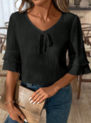 Blusa detalhe em babado