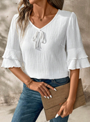 Blusa detalhe em babado
