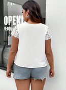 Blusa detalhe em renda