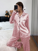 Pijama de cetim feminino