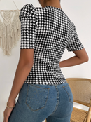 Blusa com estampa Xadrez