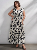 Vestido longo estampado
