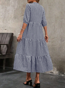 Vestido Xadrez com babados