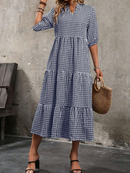 Vestido Xadrez com babados