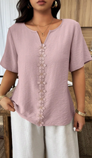 Blusa detalhe Flor de luxo