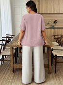 Blusa detalhe Flor de luxo