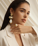 Brinco Elegante de Design Retrô