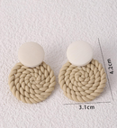 Brinco de Botão Texturizados