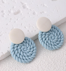 Brinco de Botão Texturizados