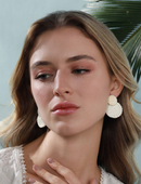 Brinco de Botão Texturizados