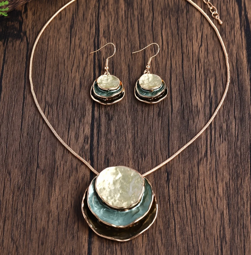 Kit Colar + Brinco Pêndulo