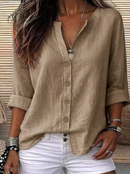 Camisa feminina com botões