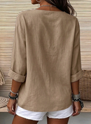 Camisa feminina com botões