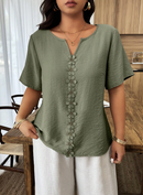 Blusa detalhe Flor de luxo