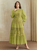 Vestido Feminino Luxo Verde | Plus Size