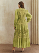Vestido Feminino Luxo Verde | Plus Size