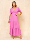 Vestido midi feminino