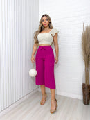 Calça Pantacourt feminina