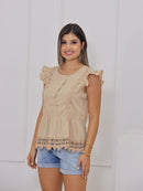 Blusa com babados