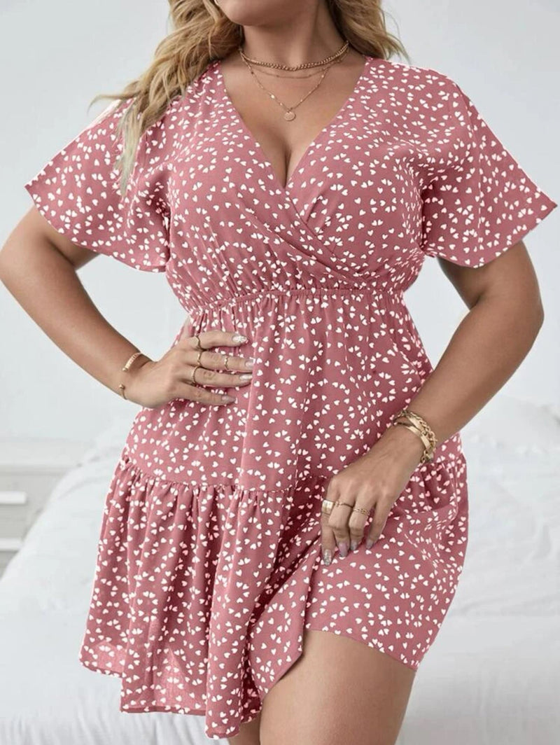Vestido com decote transpassado