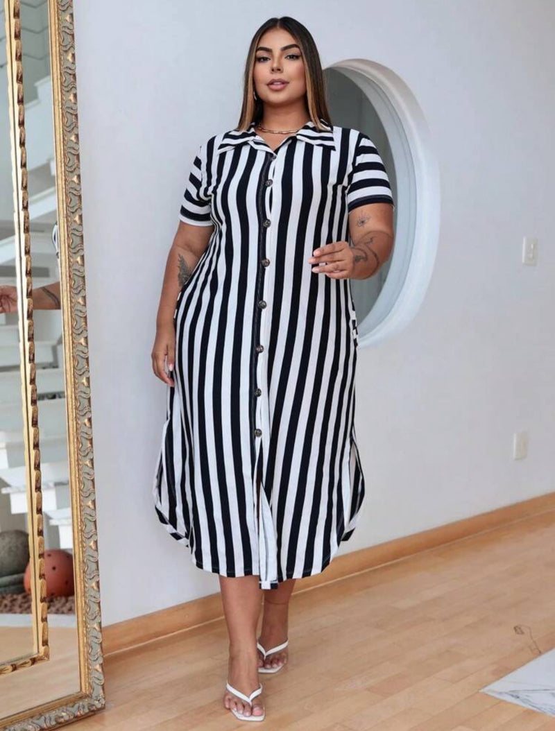 Vestido listrado
