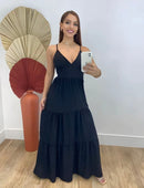Vestido decote em V