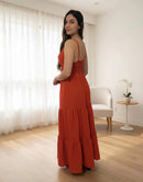 Vestido decote em V