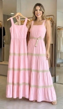 Vestido duo com Babados