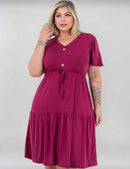 Vestido Comfy com Babados