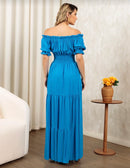 Vestido Feminino com lastex