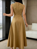 Vestido detalhe botão