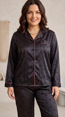 Pijama de cetim feminino