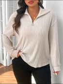 Blusa de inverno decote em V