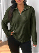 Blusa de inverno decote em V