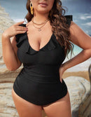 Maiô detalhe com babados - PLUS SIZE