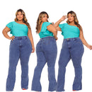 Calca Jeans Flaire Plus