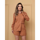 Conjunto Camisa e Shorts Alfaiataria