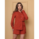 Conjunto Camisa e Shorts Alfaiataria