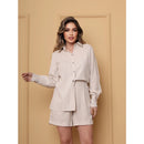 Conjunto Camisa e Shorts Alfaiataria