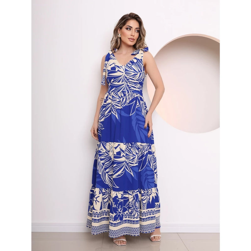 Vestido Longo Florido