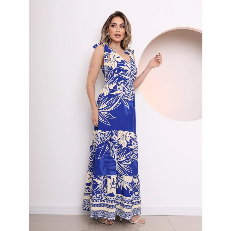 Vestido Longo Florido