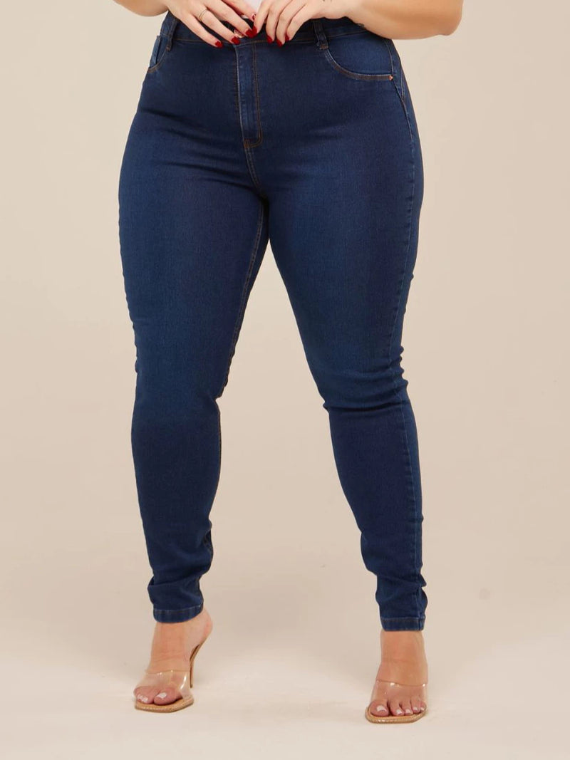 Calca Jeans Azul Escuro
