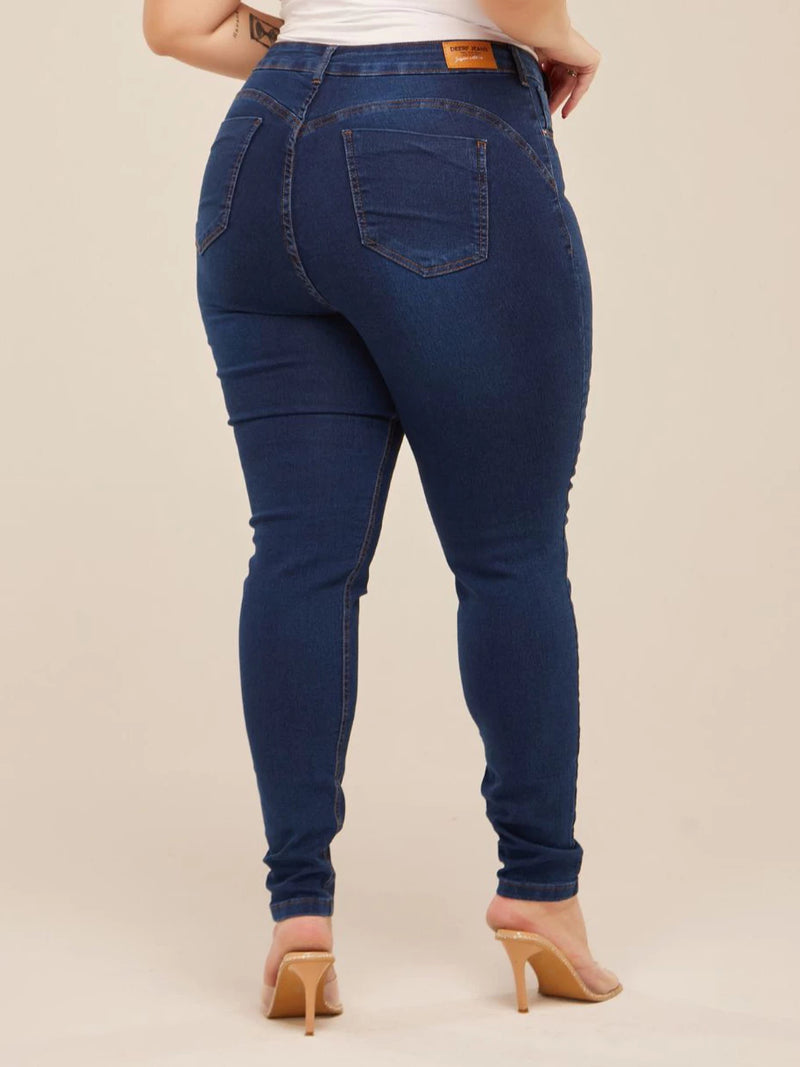 Calca Jeans Azul Escuro
