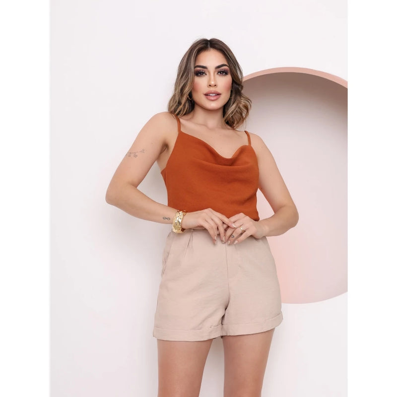 Shorts Alfaiataria Curto